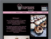 Tablet Screenshot of cupcakesbydebbie.net